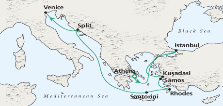 Crystal Luxury Cruises Path of Phoenicians Deluxe Cruise Crystal Serenity Crystal Luxury Cruises