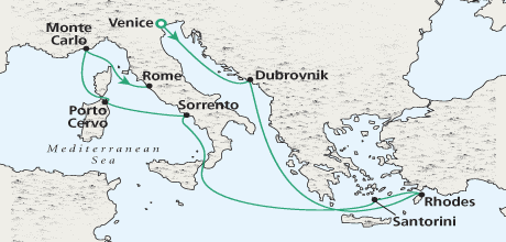 Just Treasures of the Mediterranean Crystal Cruises Crystal Cruises Serenity Cruise