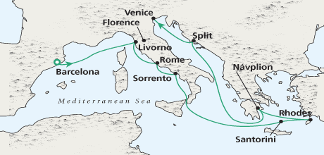 Crystal Luxury Cruises Ages of Antiquity Barcelona to Venice 5317