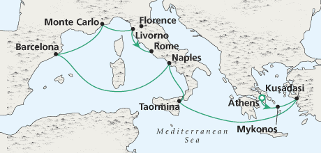Crystal Luxury Cruises Athens to Rome Classical Mediterranean