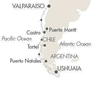 Cruises Le Boreal February 27 March 11 2016 Ushuaia, Argentina to Valpara�so, Chile