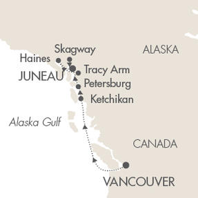 Cruises Le Soleal June 18-25 2016 Vancouver, Canada to Juneau, AK, United States