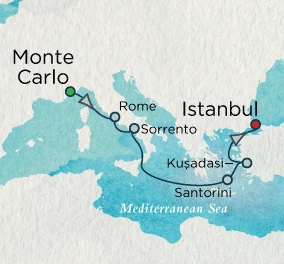 Crystal Cruises Serenity 2017 July 23 August 1 2017 Monte Carlo, Monaco to Istanbul, Turkey
