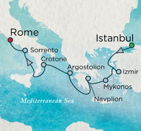 Crystal Cruises Serenity 2017 September 5-17 Istanbul, Turkey to Rome (Civitavecchia), Italy