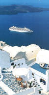 Deluxe Cruises (1-800-845-1717): Santorinie, Greece