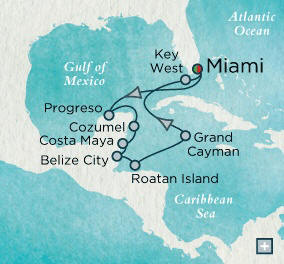 Miami, FL to Miami, FL - 10 Days Crystal Cruises Serenity 2014