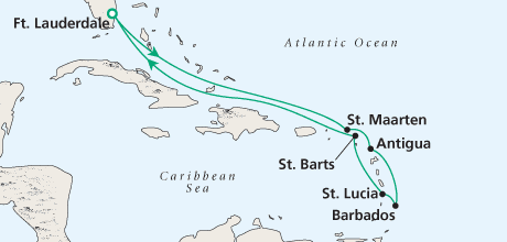 Luxury World Cruises Circle Caribbean 5231 Cruise Crystal Symphony Luxury World Cruises Crystal