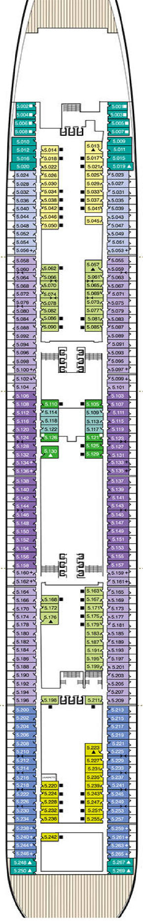 Deck PLAN Cunard World Cruise Queen Mary 2 Qm2 Image