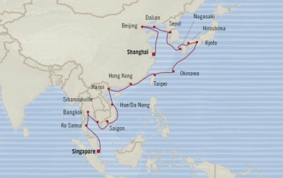 Oceania Nautica February 4 March 7 2017 Cruises Singapore, Singapore to Shanghai, China