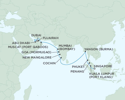 Regent Seas Seas Voyager Cruises April 13 May 3 2015 - 20 Days