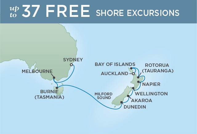 NEW ZEALAND SPLENDOR | 14 NIGHTS | DEPARTS FEB 28, 2020 | Seven Seas Navigator