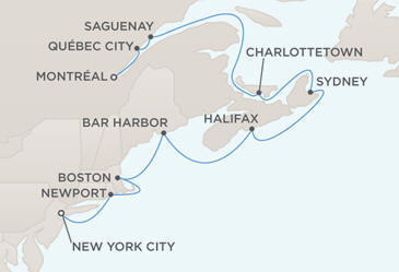 Map - Regent Seven Seas Navigator 2012 Cruises