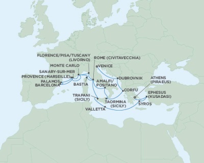 Seven Seas Navigator August 6-26 2016 Venice, Italy to Athens (Piraeus), Greece