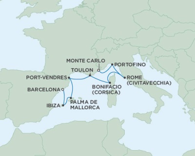 Seven Seas Navigator July 5-13 2016 Monte Carlo, Monaco to Barcelona, Spain