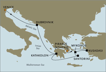 Europe Annonce Croisieres De Luxe - Venice Athens