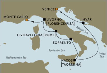 Europe Annonce Croisieres De Luxe - Deluxe Croisiere - Seven Seas Navigator 2006 Venice Monte Carlo Mai Juin