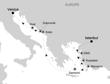 Silversea Silver Cloud May 27 June 6 2016 Istanbul to Venice