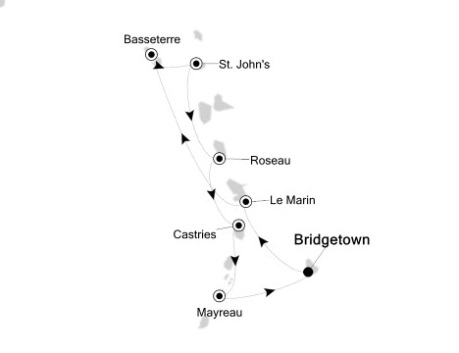 Silversea Silver Wind Expedition December 16-23 2017 Bridgetown, Barbados to Bridgetown, Barbados