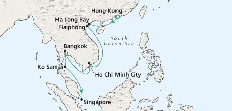 Cruises Around The World Voyage, Serenity of the South China Sea
