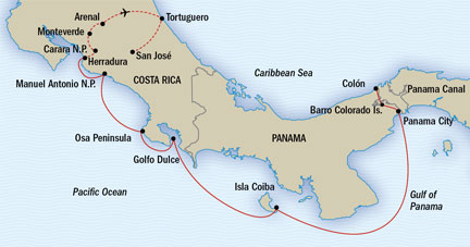 Cruises Around The World Lindblad National Geographic NG CRUISES Sea Lion February 13-27 2025 Panama City, Panama to San Jose, Costa Rica