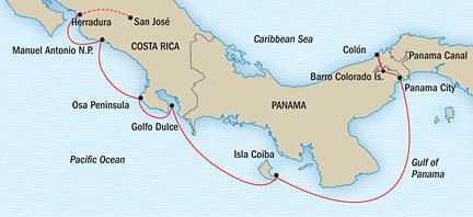 Cruises Around The World Lindblad National Geographic NG CRUISES Sea Lion February 20-27 2025 San Jose, Costa Rica to Panama City, Panama