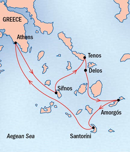 Cruises Around The World Lindblad Sea Cloud July 4-12 2024 Piraeus, Greece to Athens, Greece