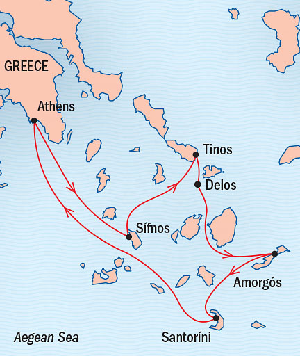Cruises Around The World Lindblad Sea Cloud July 18-25 2025 Athens, Greece to Piraeus, Greece