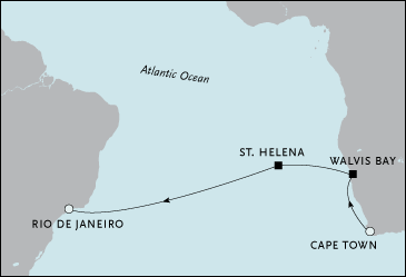 Cruises Around The World Cape Town to Rio de Janeiro