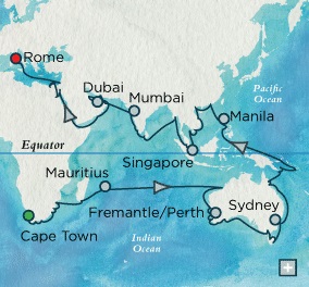 Crystal Symphony January 7 May 16 2018 Cape Town, South Africa to Rome (Civitavecchia), Italy