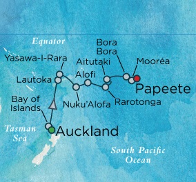 Crystal Symphony March 3-18 2018 Auckland, New Zealand to Papeete, Tahiti, Society Islands