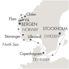 Cruises Around The World L Austral June 22-29 2025 Stockholm, Sweden to Bergen, Norway