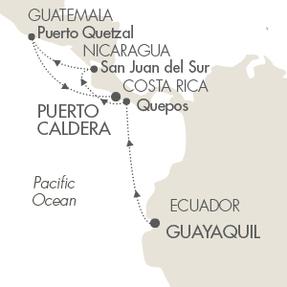 Cruises Le Boreal March 23-31 2016 Guayaquil, Ecuador to Puerto Caldera, Costa Rica