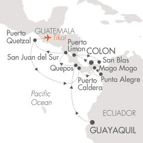 Cruises Le Boreal March 23 April 7 2016 Guayaquil, Ecuador to Colon, Panama