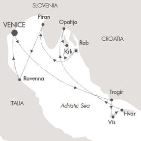 Cruises Around The World Le Lyrial May 17-24 2025 Venice, Italy to Venice, Italy