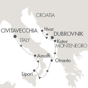 LUXURY CRUISES - Penthouse, Veranda, Balconies, Windows and Suites Cruises Le Lyrial May 6-13 2028 Dubrovnik, Croatia to Venice, Italy