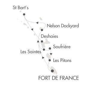 Cruises Around The World Le Ponant February 13-20 2025 Fort-de-France, Martinique to Fort-de-France, Martinique