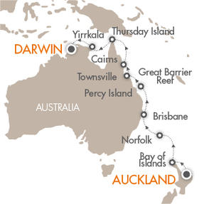 LUXURY CRUISES - Penthouse, Veranda, Balconies, Windows and Suites Cruises Le Soleal February 18 March 4 2022 Auckland, New Zealand to Darwin, Australia