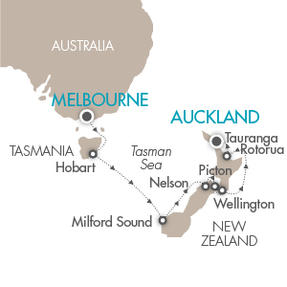 LUXURY CRUISES - Penthouse, Veranda, Balconies, Windows and Suites Cruises Le Soleal January 13-25 2028 Melbourne, Australia to Auckland, New Zealand