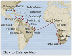 Cruises Around The World Oceania Insignia January 4 February 9 2025 Miami, FL, United States to Cape Town, South Africa