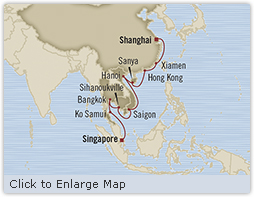 Cruises Around The World Oceania Insignia March 15 April 3 2025 Singapore, Singapore to Shanghai, China