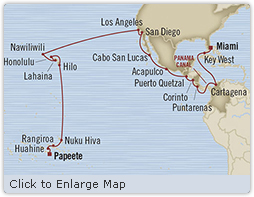 Cruises Around The World Oceania Insignia May 28 July 1 2025 Papeete, French Polynesia to Miami, FL, United States
