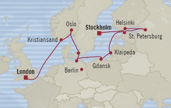 Cruises Around The World Oceania Marina July 23 August 4 2025 Stockholm, Sweden to Southampton, United Kingdom