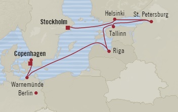 Cruises Around The World Oceania Marina June 24 July 3 2025 Copenhagen, Denmark to Stockholm, Sweden