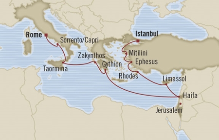Oceania Nautica April 28 May 10 2016 Istanbul, Turkey to Civitavecchia, Italy