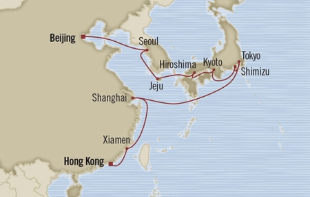 Oceania Nautica March 4-24 2016 Tianjin, China to Hong Kong, Hong Kong