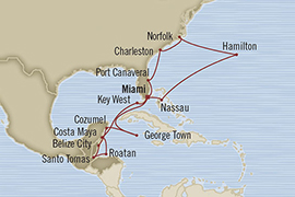 Cruises Around The World Oceania Regatta April 2-24 2025 Miami, FL, United States to Miami, FL, United States