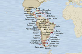 Cruises Around The World Oceania Regatta January 20 April 2 2025 Miami, FL, United States to Miami, FL, United States