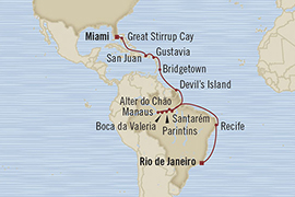 Cruises Around The World Oceania Regatta March 11 April 2 2025 Rio De Janeiro, Brazil to Miami, FL, United States