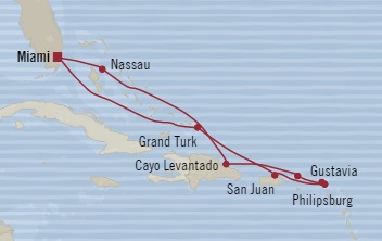 Cruises Around The World Oceania Riviera December 5-15 2025 Miami, FL, United States to Miami, FL, United States