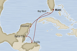 Cruises Around The World Oceania Riviera March 13-20 2025 Miami, FL, United States to Miami, FL, United States